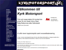 Tablet Screenshot of kyrkmotorsport.se